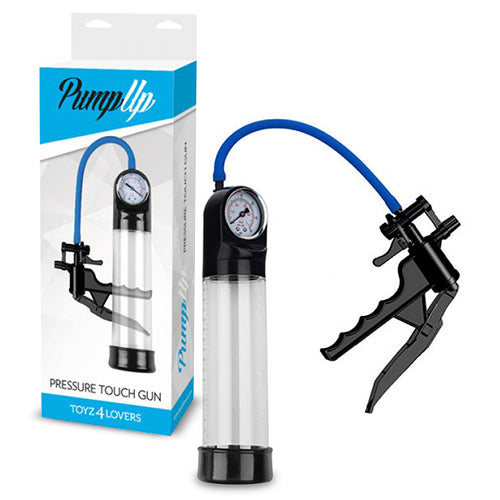 TOY4LOVERS - POMPE À PÉNIS PRESSURE TOUCH GUN AVEC MANOMÈTRE