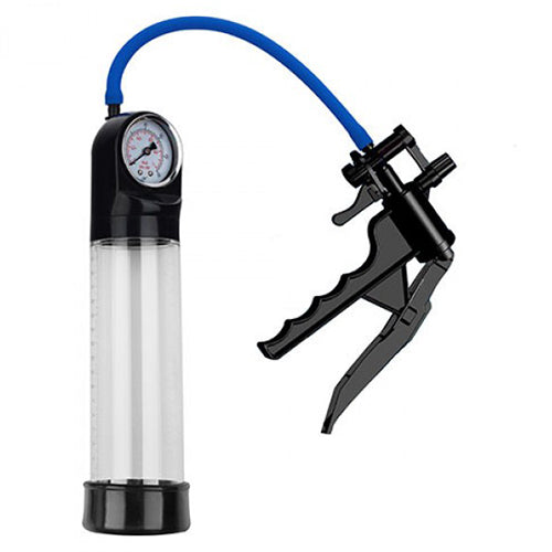 TOY4LOVERS - POMPE À PÉNIS PRESSURE TOUCH GUN AVEC MANOMÈTRE