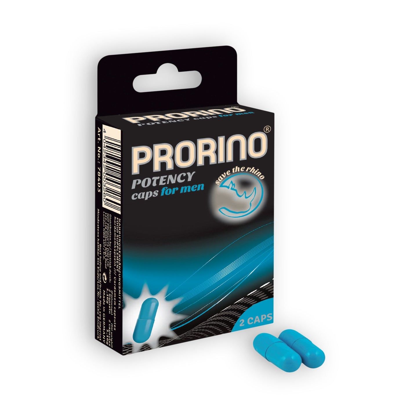 PRORINO - CAPS DE PUISSANCE POUR HOMMES x2